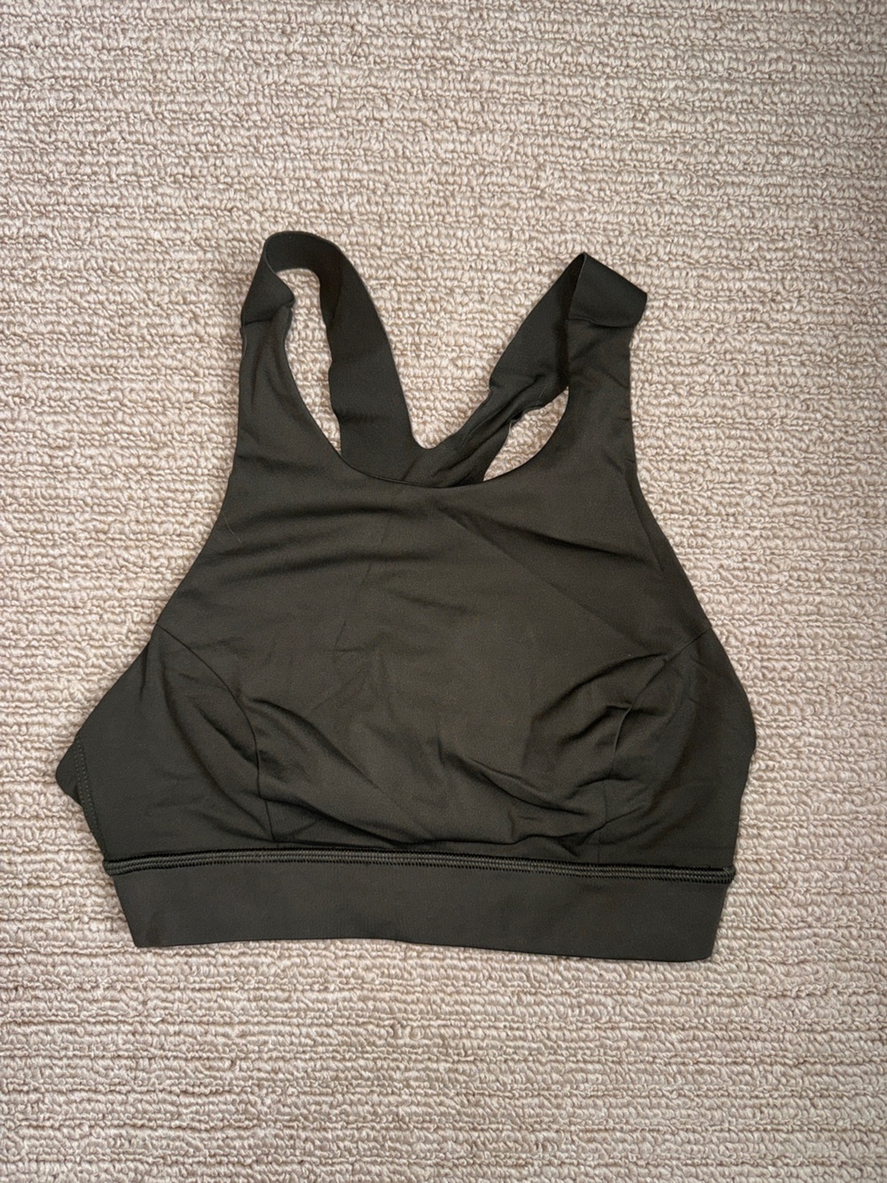 lululemon athletica Olive High Neck Sports Bra
